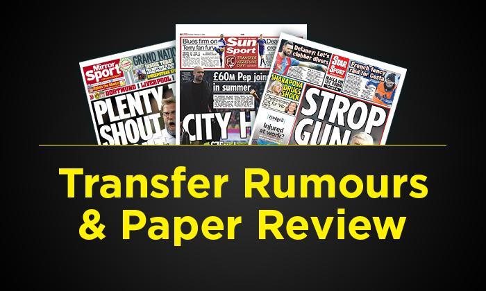 转移谣言和纸质评论 -  10月10日星期六：利物浦和托特纳姆想要前曼联的前锋，切尔西竞标Winger