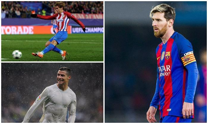 Antoine Griezmann，Cristiano Ronaldo和Lionel Messi对最佳FIFA球员奖的三人候选名单